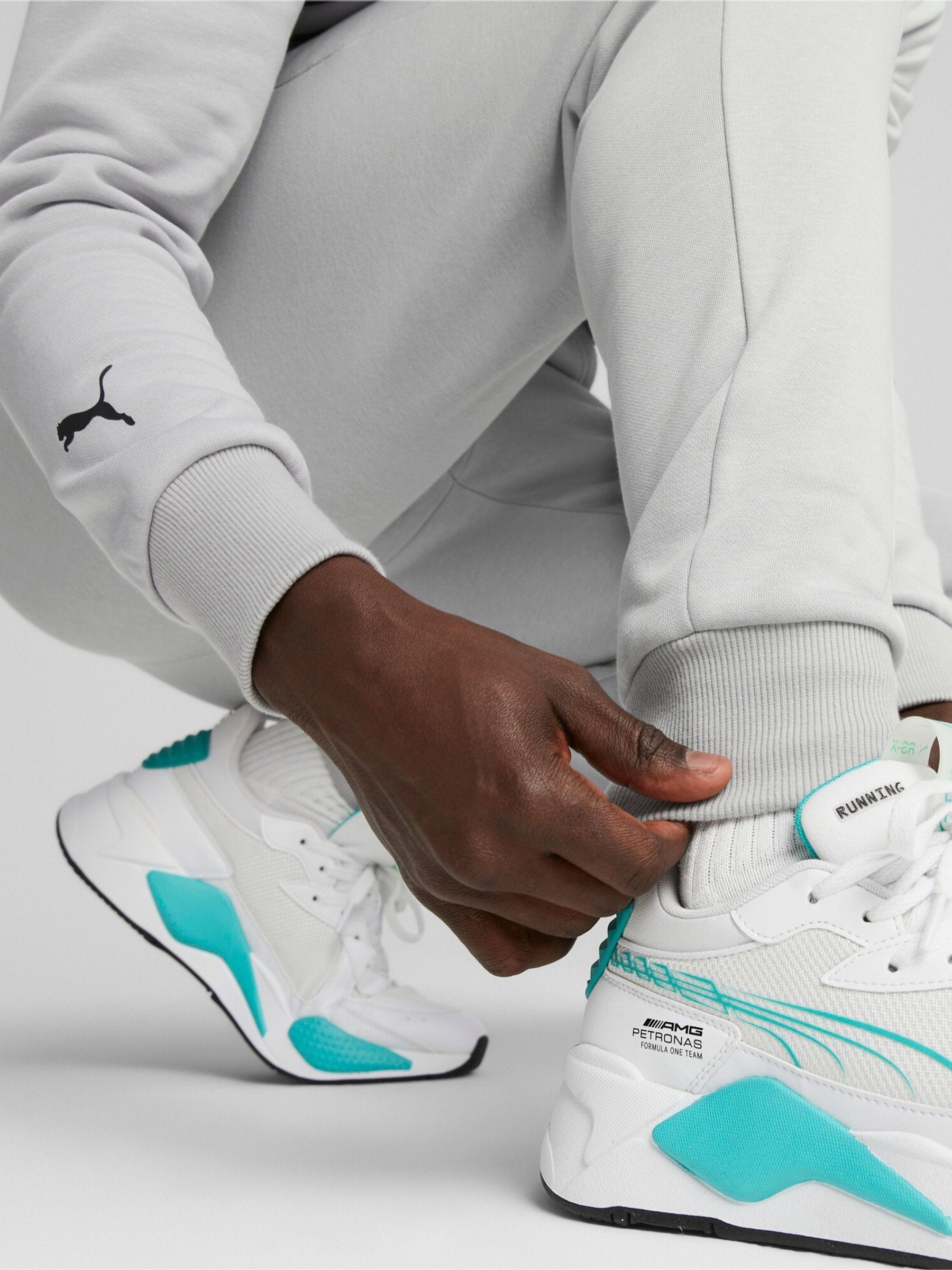 Buy Puma Grey Mens Mercedes-AMG PETRONAS Motorsport Sweat Joggers