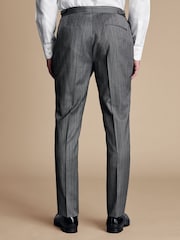 Charles Tyrwhitt Black Slim Fit Stripe Morning Suit: Trousers - Image 2 of 3