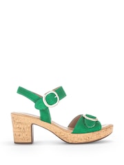 Gabor Green Fantastica Verde Suede Sandals - Image 1 of 5