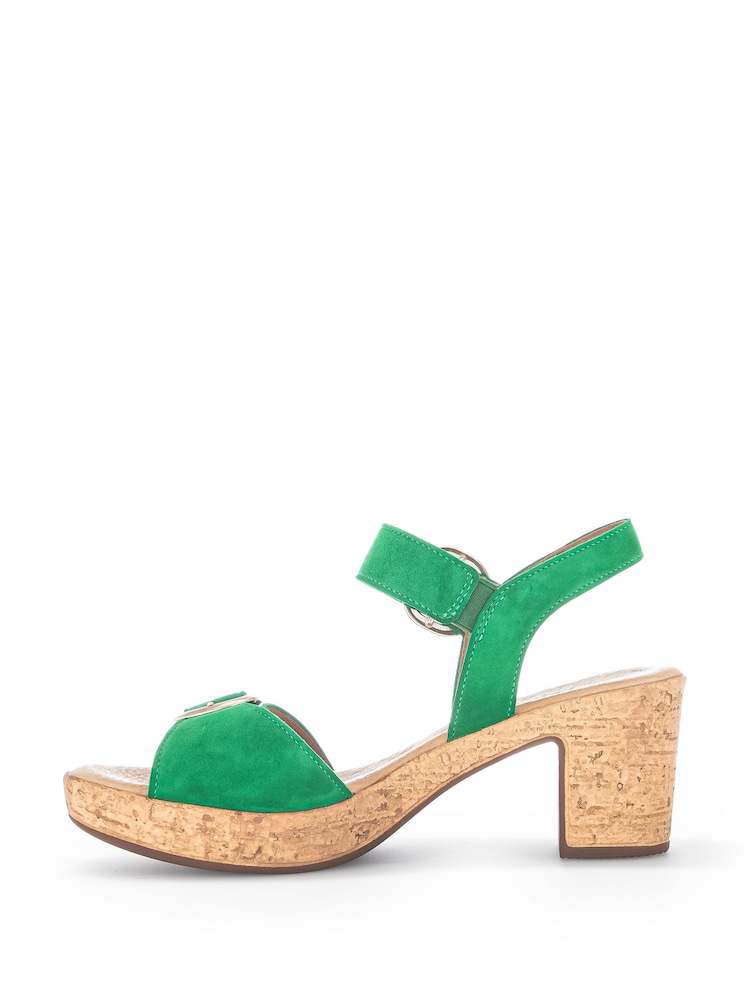 Gabor Green Fantastica Verde Suede Sandals - Image 2 of 5 Gabor Green Fantastica Verde Suede Sandals - Image 2 of 5