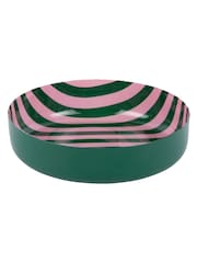 Present Time Retro Green W. Soft Pink Animado Medium Bowl - Image 1 of 3