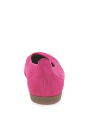 Gabor Ruffle Suede Ballerina Style Shoes - Image 3 of 5