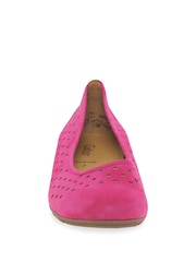 Gabor Ruffle Suede Ballerina Style Shoes - Image 5 of 5