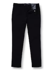 Charles Tyrwhitt Blue French Classic Fit Ultimate non-iron Chino Trousers - Image 4 of 5