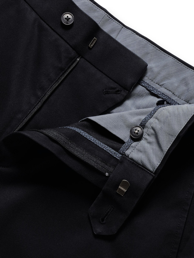 Charles Tyrwhitt Blue French Classic Fit Ultimate non-iron Chino Trousers - Image 5 of 5