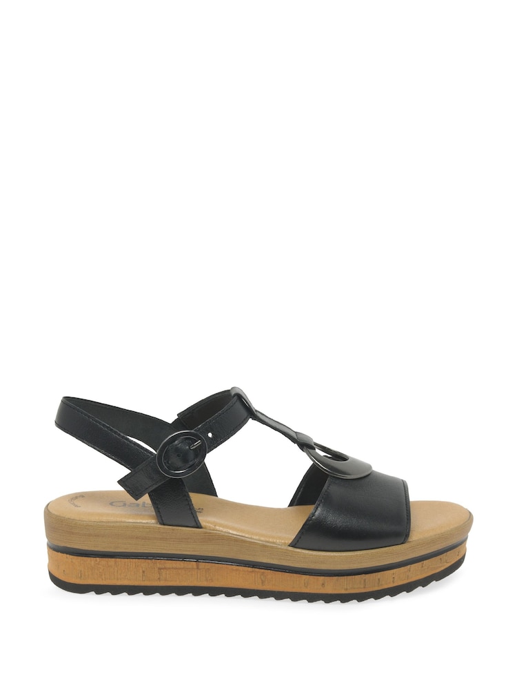 Gabor Journal Leather Sandals - Image 1 of 5 Gabor Journal Leather Sandals - Image 1 of 5