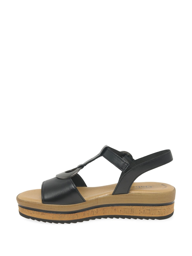 Gabor Journal Leather Sandals - Image 2 of 5 Gabor Journal Leather Sandals - Image 2 of 5