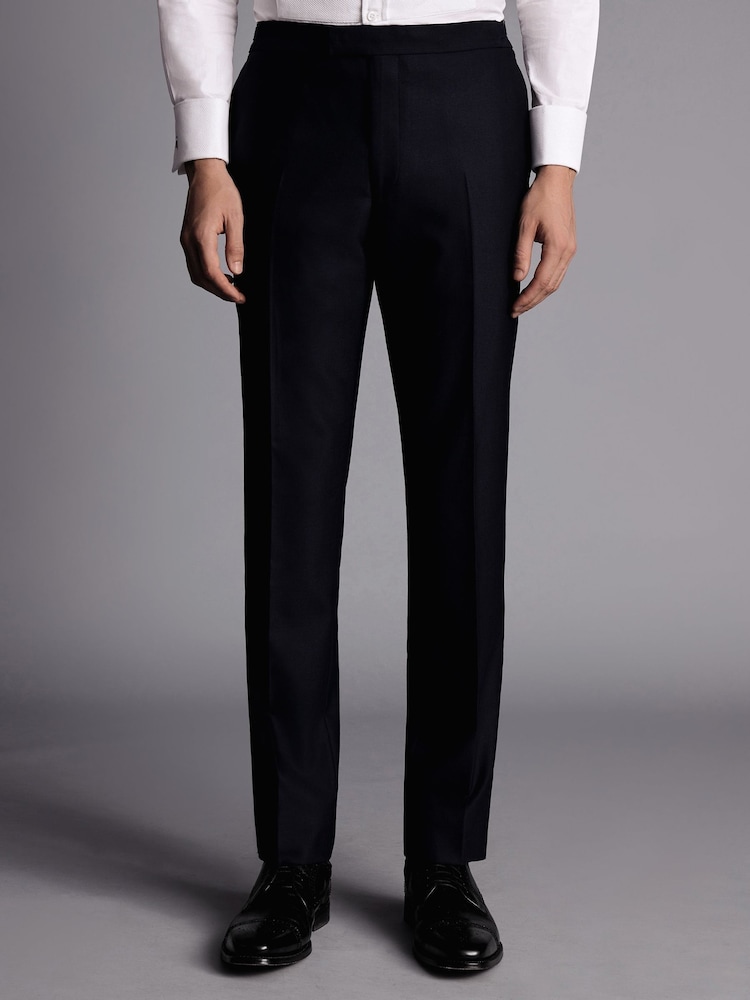 Charles Tyrwhitt Black Chrome Slim Fit Dinner Suit Trosusers - Image 1 of 3