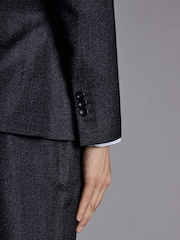 Charles Tyrwhitt Blue Slim Fit Italian Pindot Suit: Jacket - Image 5 of 5