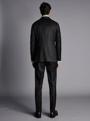 Charles Tyrwhitt Grey Slim Fit Italian Luxury Suit: Jacket - Image 3 of 5