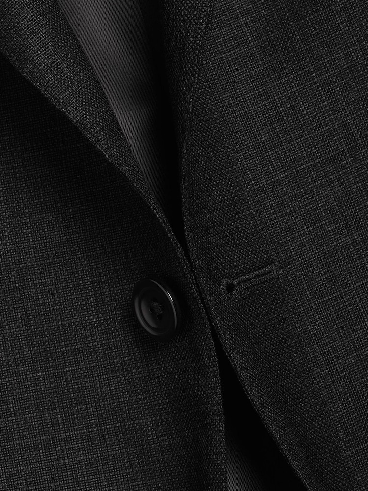 Charles Tyrwhitt Grey Slim Fit Italian Luxury Suit: Jacket - Image 5 of 5