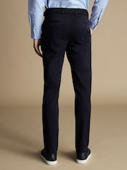 Charles Tyrwhitt Blue French Slim Fit Ultimate Non-iron Chinos - Image 2 of 3