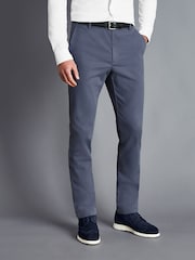 Charles Tyrwhitt Blue Steel Slim Fit Ultimate non-iron Chino Trousers - Image 3 of 5