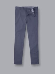 Charles Tyrwhitt Blue Steel Slim Fit Ultimate non-iron Chino Trousers - Image 4 of 5