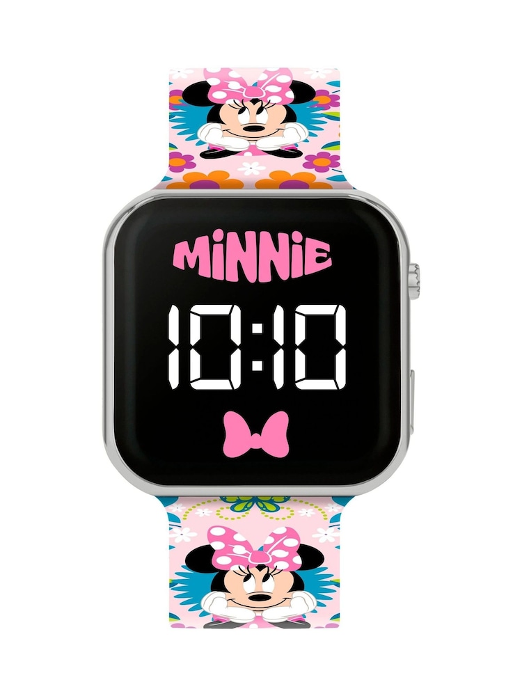 Peers Hardy Natural Minnie Mouse Printed LED Watch - Image 1 of 3