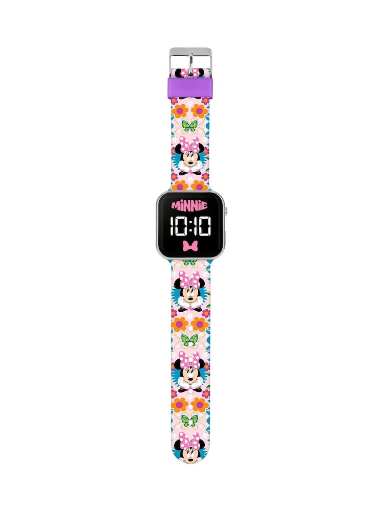 Peers Hardy Natural Minnie Mouse Printed LED Watch - Image 2 of 3