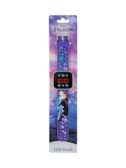 Peers Hardy Multi Disney Frozen Blue Printed Strap LED Watch - Image 4 of 4