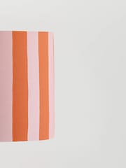 Houseof. Pink Small Stripe Print Ceiling Light - Image 3 of 4