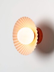 Houseof. Red The Pleat Wall Light by Emma Gurner - Image 1 of 4