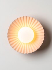 Houseof. Red The Pleat Wall Light by Emma Gurner - Image 3 of 4