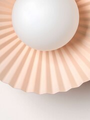 Houseof. Red The Pleat Wall Light by Emma Gurner - Image 4 of 4
