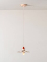 Houseof. Red The Ribbed Ceiling Pendant Light by Emma Gurner - Image 1 of 5