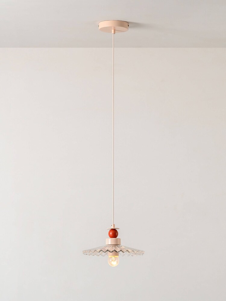 Houseof. Red The Ribbed Ceiling Pendant Light by Emma Gurner - Image 1 of 5