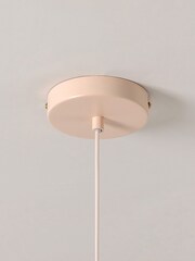 Houseof. Red The Ribbed Ceiling Pendant Light by Emma Gurner - Image 3 of 5