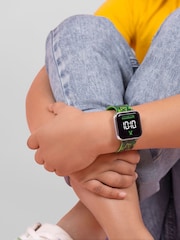 Peers Hardy Green/Black Minecraft Printed LED Watch - Image 2 of 4
