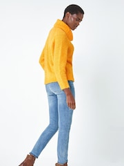 Roman Yellow Fluffy Cowl Neck Jumper - Image 2 of 5