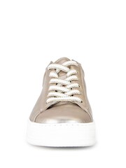 Gabor Wide Fit Gold/Silver Keystone Puder Metallic Trainers - Image 4 of 5