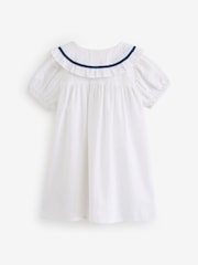 White Printed Collar Dress (3mths-10yrs) - Image 6 of 8