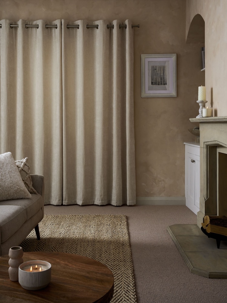 Super Soft Cosy Eyelet Curtains - صورة 2 من 4 Super Soft Cosy Eyelet Curtains - صورة 2 من 4