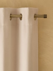 Natural Brushed Eyelet Lined Curtains - Image 1 of 7