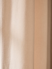 Natural Brushed Eyelet Lined Curtains - Image 6 of 7