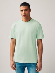 Blue/Mint Green/Pink/Light Pink/Purple/Yellow Regular Fit Essential 100% Cotton T-Shirts 6 Pack - Image 2 of 12