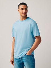 Blue/Mint Green/Pink/Light Pink/Purple/Yellow Regular Fit Essential 100% Cotton T-Shirts 6 Pack - Image 3 of 12