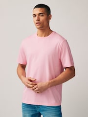 Blue/Mint Green/Pink/Light Pink/Purple/Yellow Regular Fit Essential 100% Cotton T-Shirts 6 Pack - Image 4 of 12