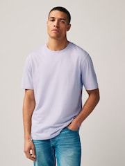 Blue/Mint Green/Pink/Light Pink/Purple/Yellow Regular Fit Essential 100% Cotton T-Shirts 6 Pack - Image 7 of 12