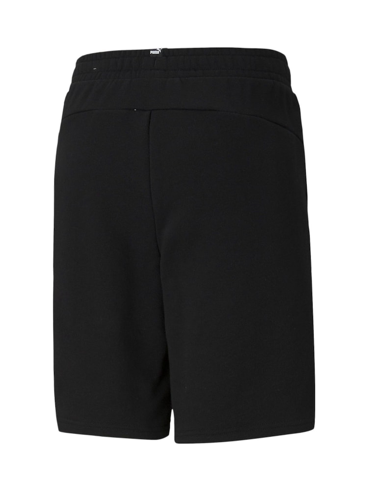 Puma Black Essentials Youth Sweat Shorts - Image 2 of 2 Puma Black Essentials Youth Sweat Shorts - Image 2 of 2