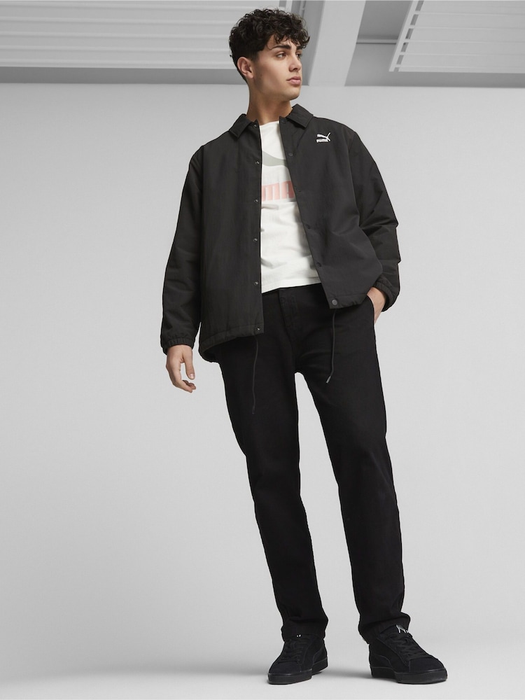 Puma Black Classics Mens Coach Jacket - Image 1 of 7