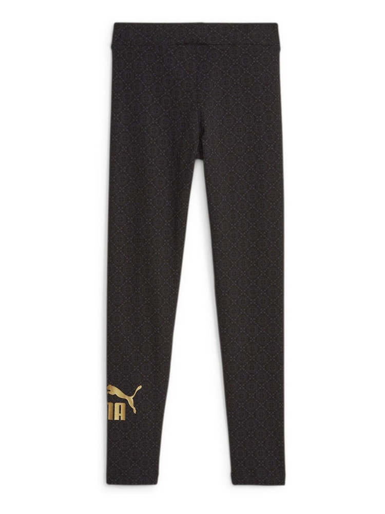 Puma Black ESS+ Logo Love Youth Printed Leggings - Image 5 of 5