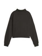 Puma Black Womens High-Neck Half-Zip Sweatshirt - Image 6 of 6