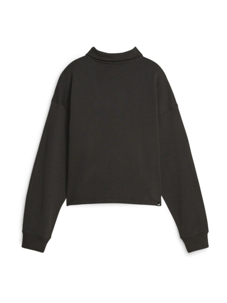 Puma Black Womens High-Neck Half-Zip Sweatshirt - Image 6 of 6