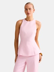 Forever New Pink Pure Linen Liliana Top - Image 1 of 5
