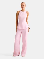 Forever New Pink Pure Linen Liliana Top - Image 3 of 5