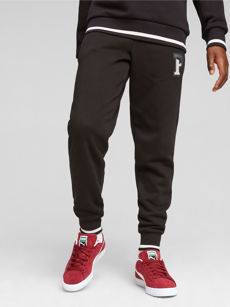 Puma Black SQUAD Youth Fleece Sweat Joggers - Image 1 of 1
