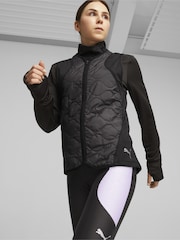 Puma Black Womens Run Cloud Spun Padded Running Gilet - Image 1 of 7
