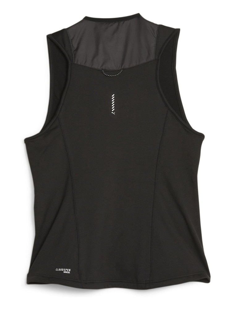 Puma Black Womens Run Cloud Spun Padded Running Gilet - Image 7 of 7