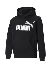 Puma Black Youth Essentials Big Logo Hoodie - Image 1 of 2
